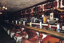 western bar at the Cowpoke Saloon